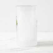 破れたテニスすりガラスのビールマグ フロストグラスビールジョッキ (中央)