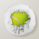 破れたテニスラウンドピロー ラウンドクッション (裏面)