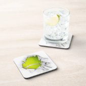 破れたテニス飲料用コースター コースター (右側)