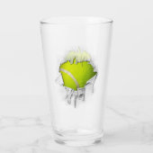 破れたテニス タンブラーグラス (裏面)