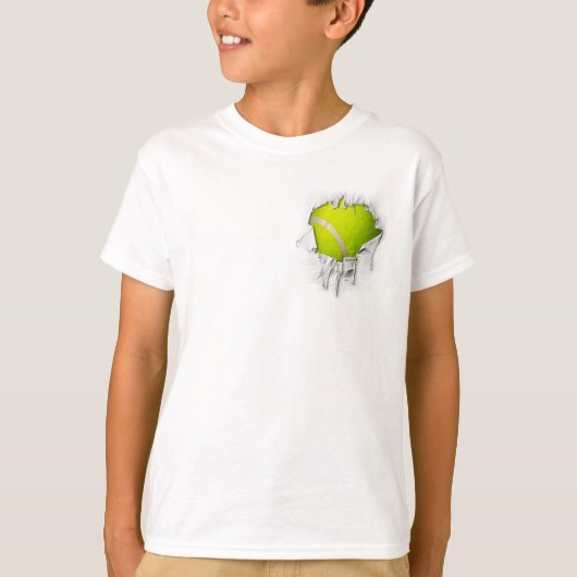 破れたテニスTシャツ Tシャツ (正面)