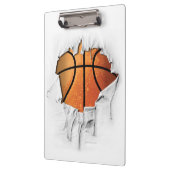 破れたバスケットボール クリップボード (左)