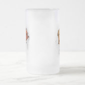 破れたバスケットボール フロストグラスビールジョッキ (中央)