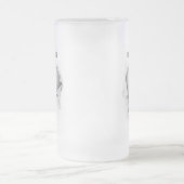 破れたバレーボールすり付きビアマグ フロストグラスビールジョッキ (中央)