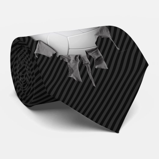 破れたバレーボールのネックタイ ネクタイ (ロール)