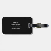 破れたバレーボール(パーソナライズされた)ラゲッジタグ ラゲッジタグ (裏面横)