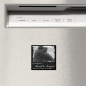 破れたフレームカスタムの結婚日を保存 マグネット (インサイチュ (食洗機))