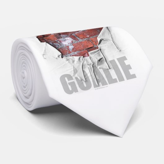 破れたレンガの壁のゴアリー(サッカー)ネクタイ ネクタイ (ロール)