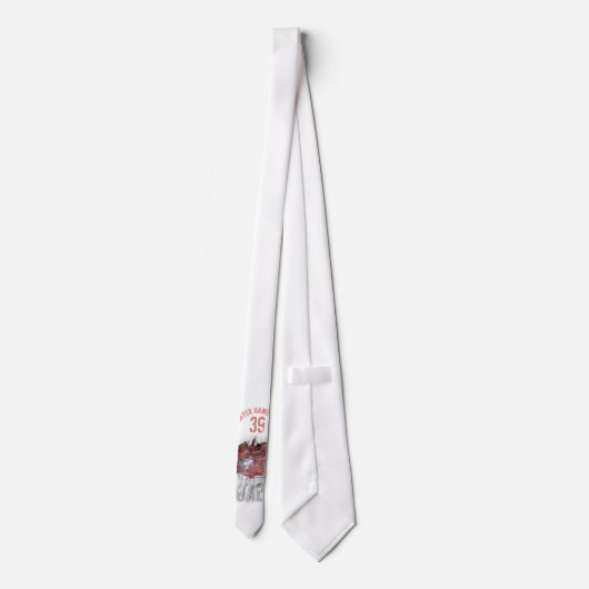 破れたレンガの壁のゴアリー（サッカー）ネクタイ ネクタイ (裏面)