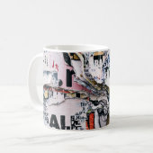 破れた写真を閉じる紙 コーヒーマグカップ (正面左)