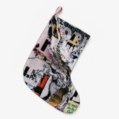 破れた写真を閉じる紙 スモールクリスマスストッキング (正面 (吊り時))