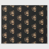 破れた生地の猫からかわいい子猫 ラッピングペーパー (フラット)