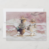 破れた紙のピーターラビット 招待状 (正面)