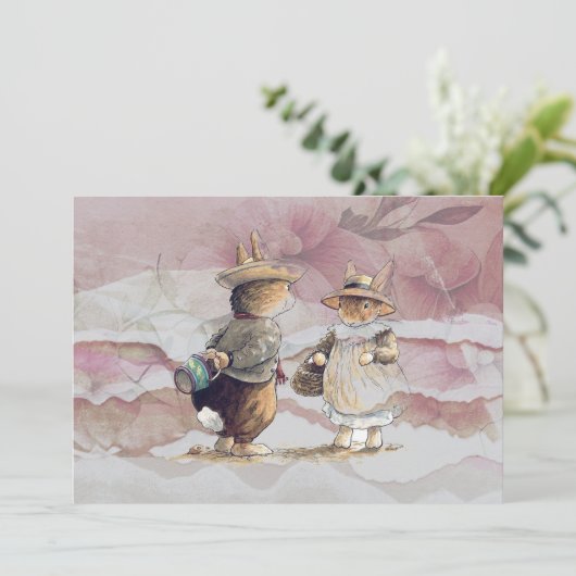 破れた紙のピーターラビット 招待状 (スタンド正面)