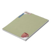 破れた紙コーヒーカップグリーンスクラップブック紙 ノートパッド (回転)