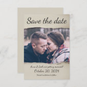 破れた紙写真Save the Date! 招待状 (正面/裏面)