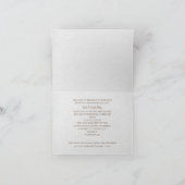 破れた縁のデイジー花束　誓いの更新式 招待状 (内部)