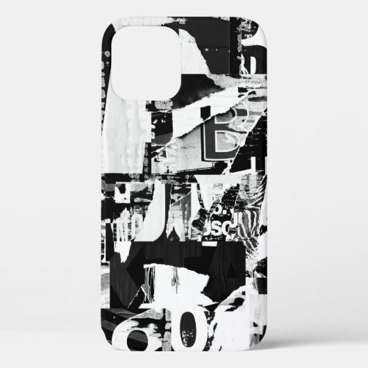 破れた通り広告ポスターが背景をコラージュする Case-Mate iPhoneケース (裏面)