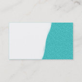 破れた遠くに – シアンのエンボステクスチャ 名刺 (裏面)