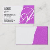 破れた遠くに – マゼンタラフ紙テクスチャ 名刺 (正面/裏面)