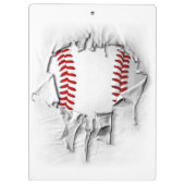 破れた野球 クリップボード (裏面)