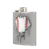 破れた野球 フラスク (左)