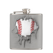 破れた野球 フラスク (正面)