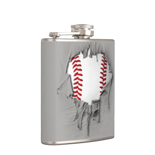 破れた野球 フラスク (右)