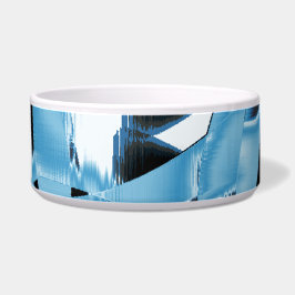 破れた黒と青のくずやテープ、汚れたもの ボウル