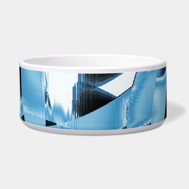 破れた黒と青のくずやテープ、汚れたもの ボウル (左)