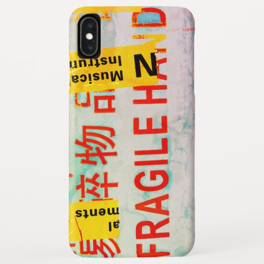 破カッコいい裂した壊れやすいマーキングw中国のキャラクター Case-Mate iPhoneケース (裏面)