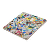 破カラフルれた陶器の壁の写真 タイル (側面)