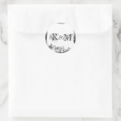 破ファンキー裂した紙音楽シール ラウンドシール (バッグ)