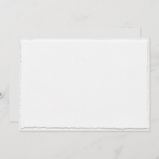 破フェイク裂したデックルエッジ結婚式招待状テンプレート 招待状 (正面/裏面)