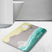 破モダンれた夕日のビーチシェル – ディップ! バスマット