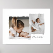 破モダン数々の写真パーソナライズされた脚本 ポスター (正面)