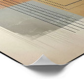 破壊されたアーストーン幾何学 ポスター (角)