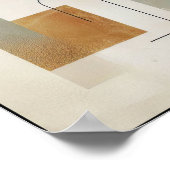 破壊されたアーストーン幾何学 ポスター (角)