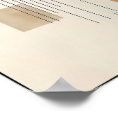 破壊されたアーストーン幾何学 ポスター (角)