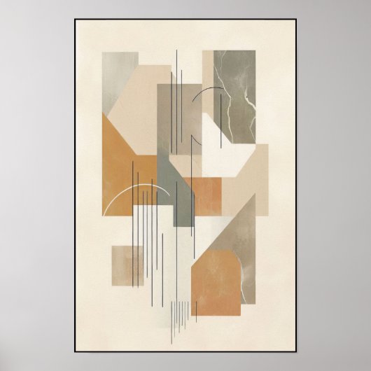 破壊されたアーストーン幾何学 ポスター (正面)