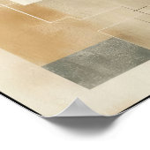 破壊されたアーストーン幾何学 ポスター (角)