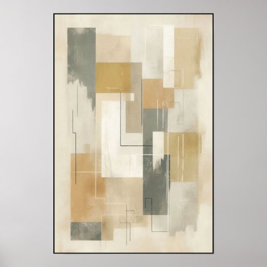 破壊されたアーストーン幾何学 ポスター (正面)