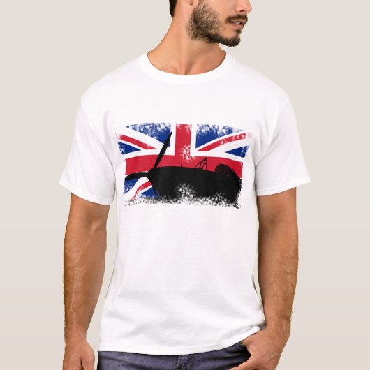 破壊されたファッションティー Tシャツ (正面)