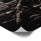 破壊された都市の恐怖 | AIアートポスター ポスター (角)