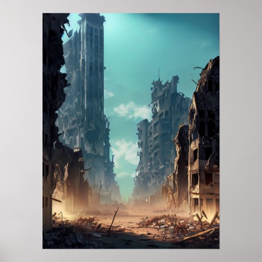 破壊された都市 ポスター (正面)