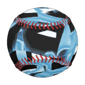 破壊された青と黒のスクラップまたはテープ 野球ボール (正面)