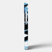 破壊された青と黒のスクラップまたはテープ Case-Mate iPhoneケース (裏面 / 左)