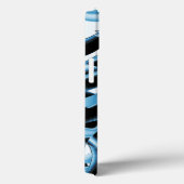 破壊された青と黒のスクラップまたはテープ Case-Mate iPhoneケース (裏面 / 右)