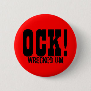 破壊された「Um OCK! ボタン 缶バッジ
