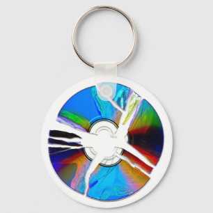 破壊されたCD II基本キーチェーン キーホルダー